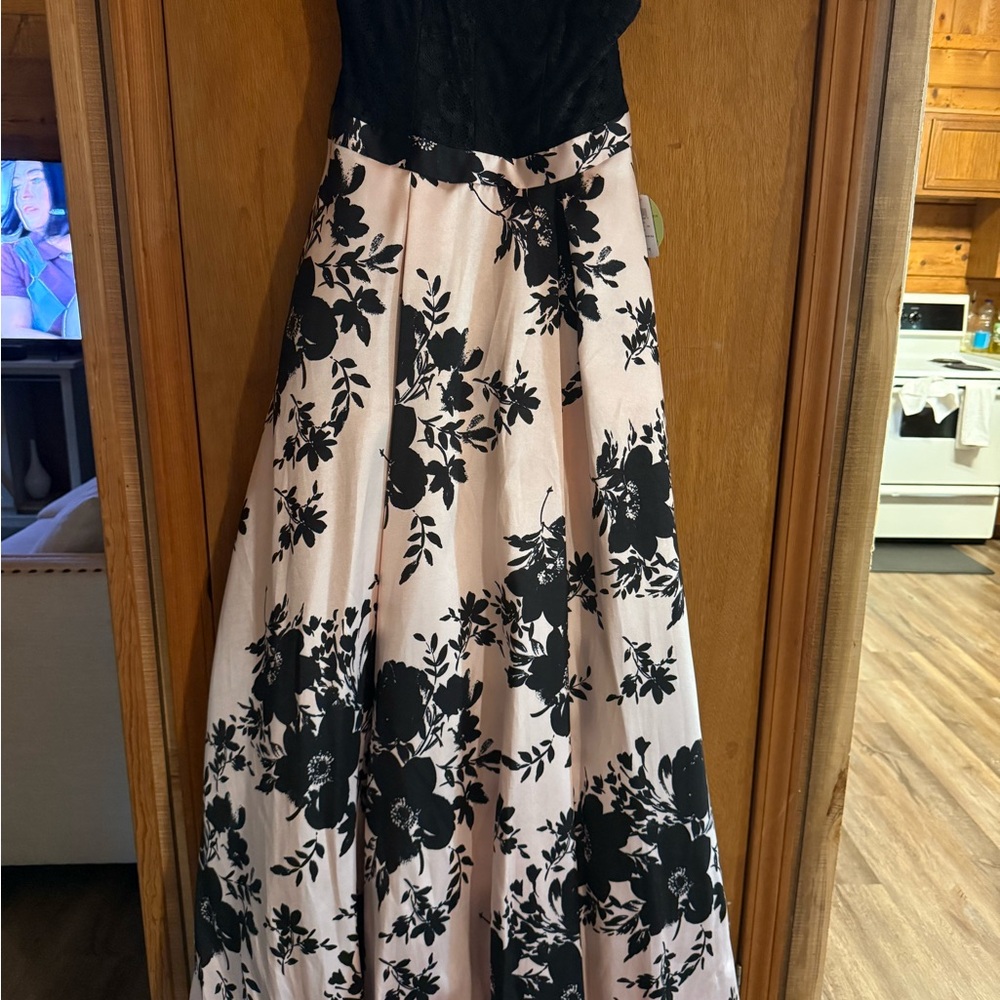 Windsor Black and Blush Floral Dress